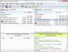 Main window in single connection layout mode