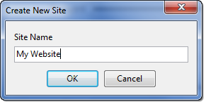 FlashFXP Create New Site dialog